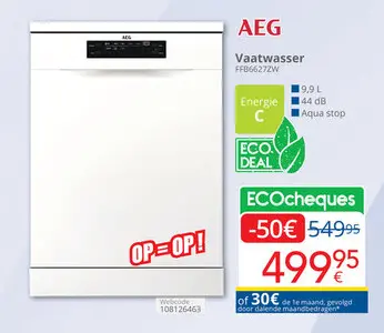 Promotie: Vaatwasser