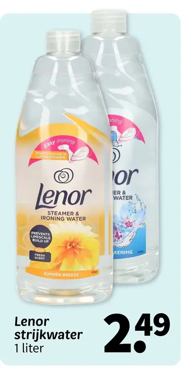 Promotie: Strijkwater