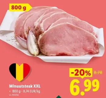 Promotie: Minuutsteak XXL