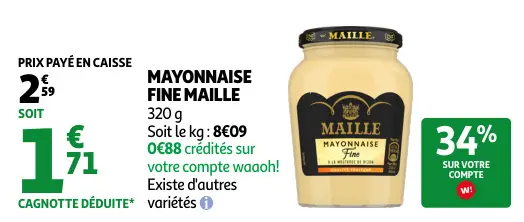 Offre: Mayonnaise fine