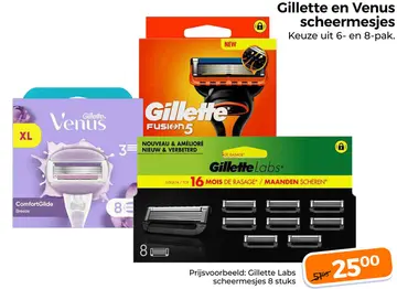 Aanbieding: Gillette en Venus scheermesjes