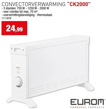 Promotie: Convectorverwarming "CK2000"