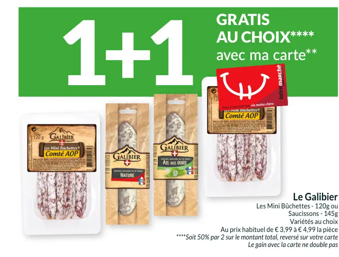 Offre: Les Mini Bûchettes ou Saucissons