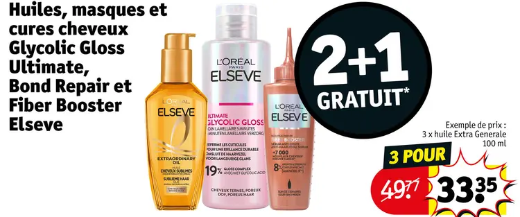 Offre: Huiles, masques et cures cheveux Glycolic Gloss Ultimate, Bond Repair et Fiber Booster