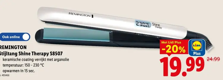 Promotie: Stijltang Shine Therapy S8507
