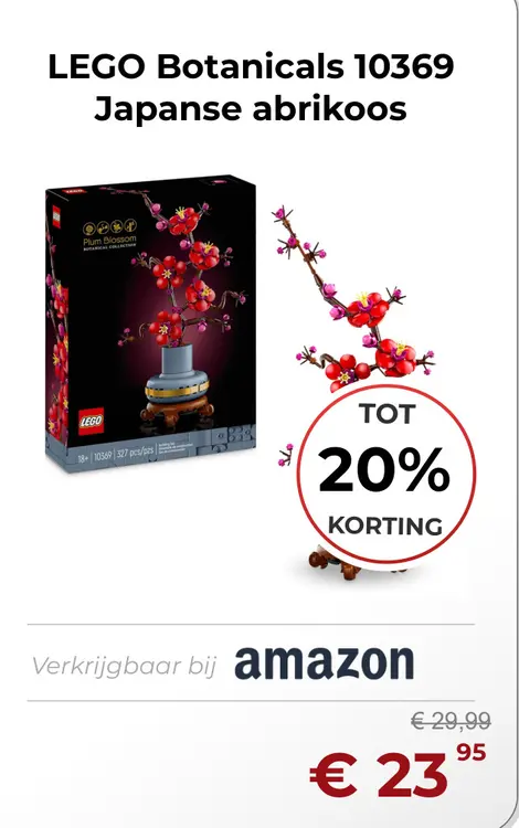 Aanbieding: LEGO Botanicals Japanse abrikoos