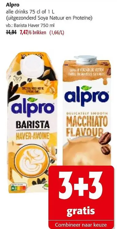 Promotie: Alpro alle drinks