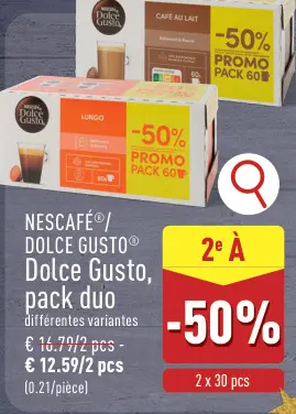 Offre: NESCAFÉ®/ DOLCE GUSTO® Dolce Gusto, pack duo