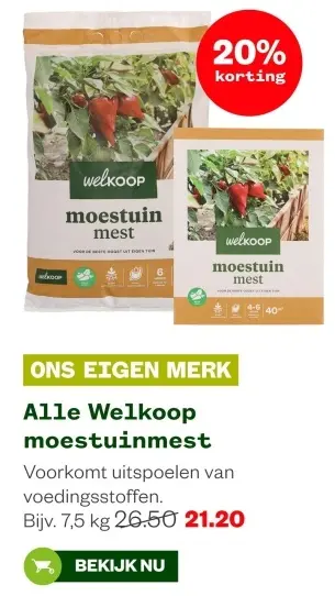 Aanbieding: Alle Welkoop moestuinmest