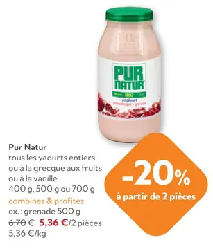 Offre: Pur Natur