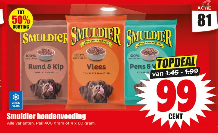 Aanbieding: Smuldier hondenvoeding