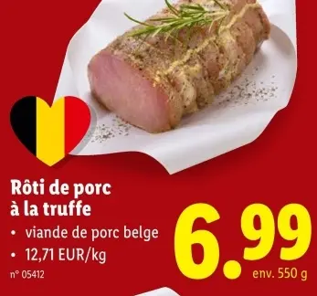 Offre: Rôti de porc à la truffe