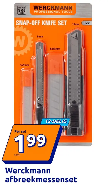 Aanbieding: Werckmann Afbreekmessenset