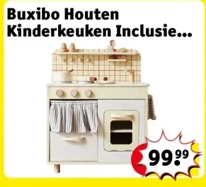 Aanbieding: Buxibo Houten Kinderkeuken Inclusie...
