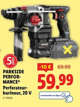 Offre: PARKSIDE PERFORMANCE® Perforateur-burineur