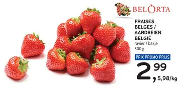 Offre: Fraises belges / aardbeien belgië
