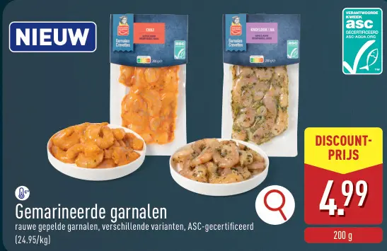 Promotie: Gemarineerde garnalen