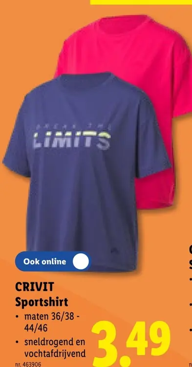 Promotie: Sportshirt