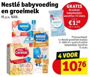 Promotie: Nestlé babyvoeding en groeimelk