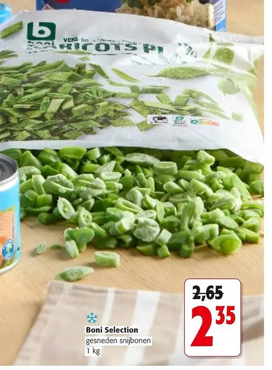 Promotie: gesneden snijbonen
