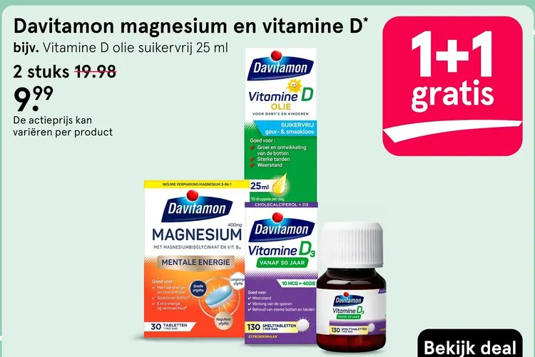 Aanbieding: Magnesium en vitamine D