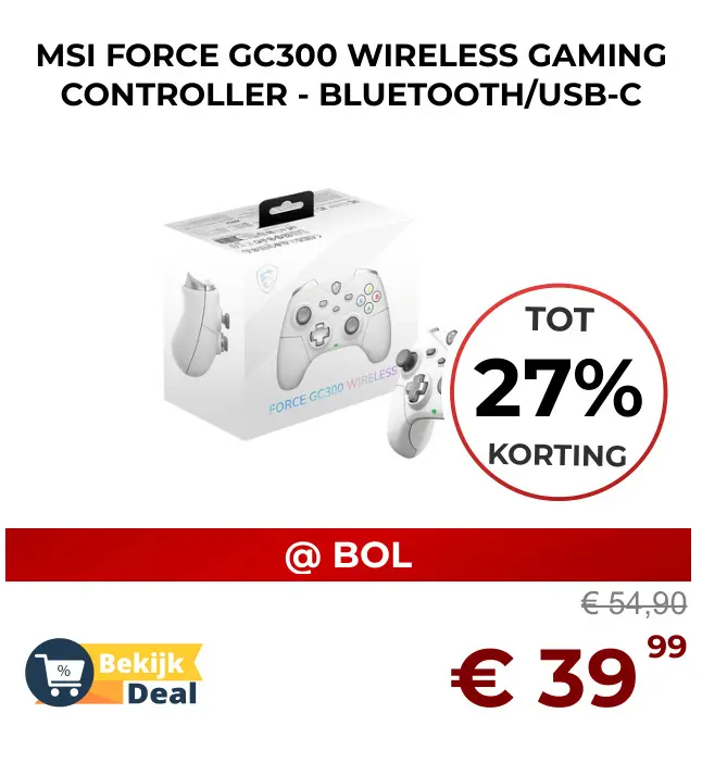 Aanbieding: Msi force gc300 wireless gaming controller