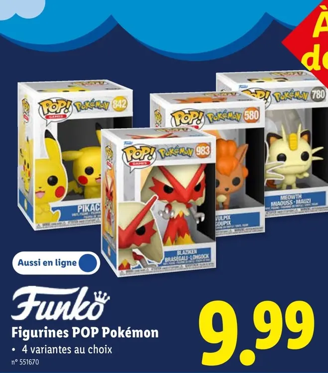 Offre: Figurines POP Pokémon