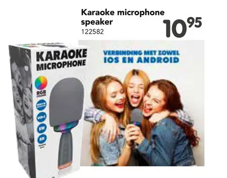 Aanbieding: Karaoke microphone speaker