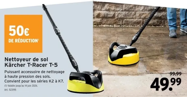 Offre: Nettoyeur de sol Kärcher T-Racer T-5