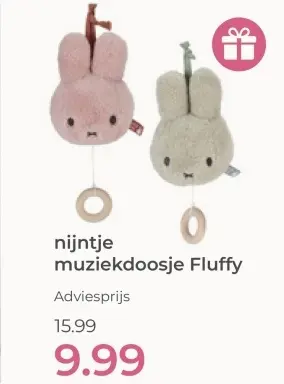 Aanbieding: nijntje muziekdoosje Fluffy