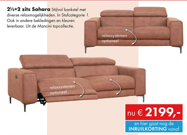 Aanbieding: Sahara 2½+2