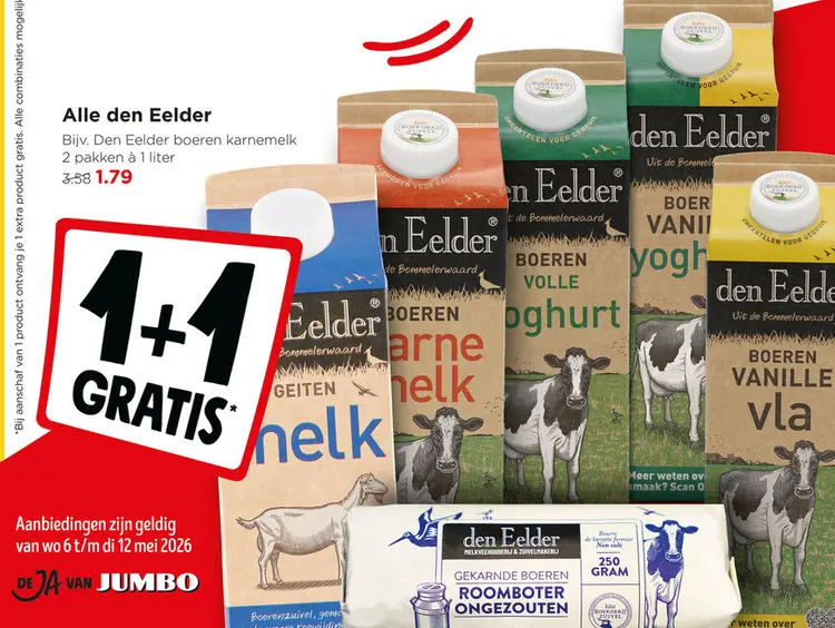 Aanbieding: Alle den Eelder boeren karnemelk