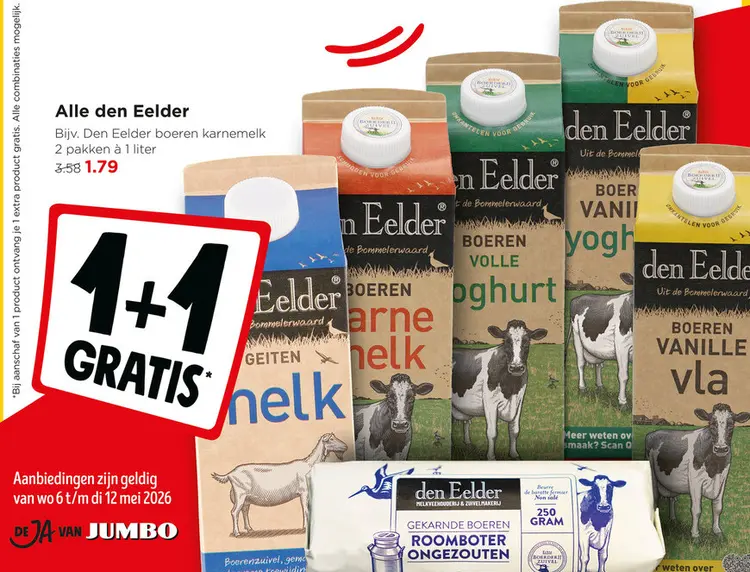Aanbieding: Alle den Eelder boeren karnemelk