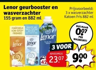 Aanbieding: Lenor geurbooster en wasverzachter