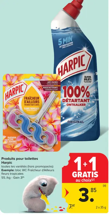 Offre: Produits pour toilettes