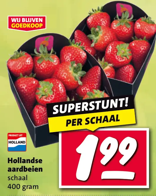 Aanbieding: Hollandse aardbeien