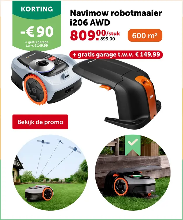 Promotie: Navimow robotmaaier i206 AWD