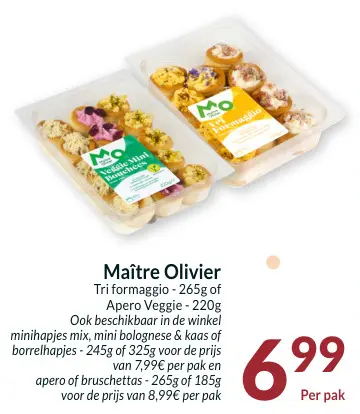 Promotie: Tri formaggio of Apero Veggie