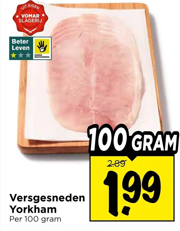 Aanbieding: Versgesneden Yorkham