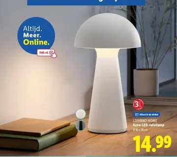 Aanbieding: LIVARNO HOME Accu-LED-tafellamp
