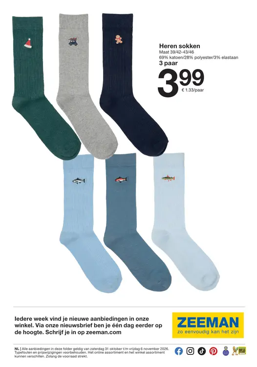 Aanbieding: Heren sokken