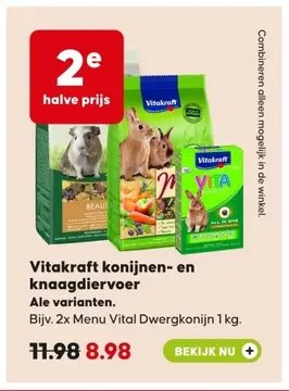 Aanbieding: Konijnen- en knaagdiervoer alle varianten