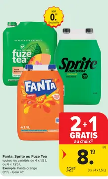 Offre: Fanta, Sprite ou Fuze Tea