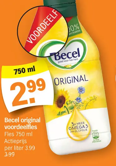 Promotie: Becel original voordeelfles