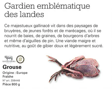 Offre: Grouse