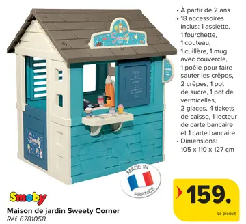 Offre: Maison de jardin Sweety Corner