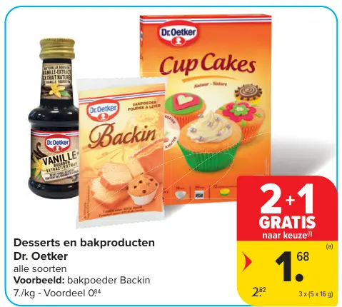 Promotie: Desserts en bakproducten
