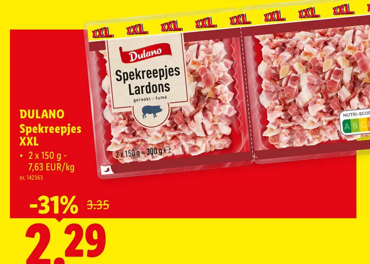 Promotie: Spekreepjes Lardons