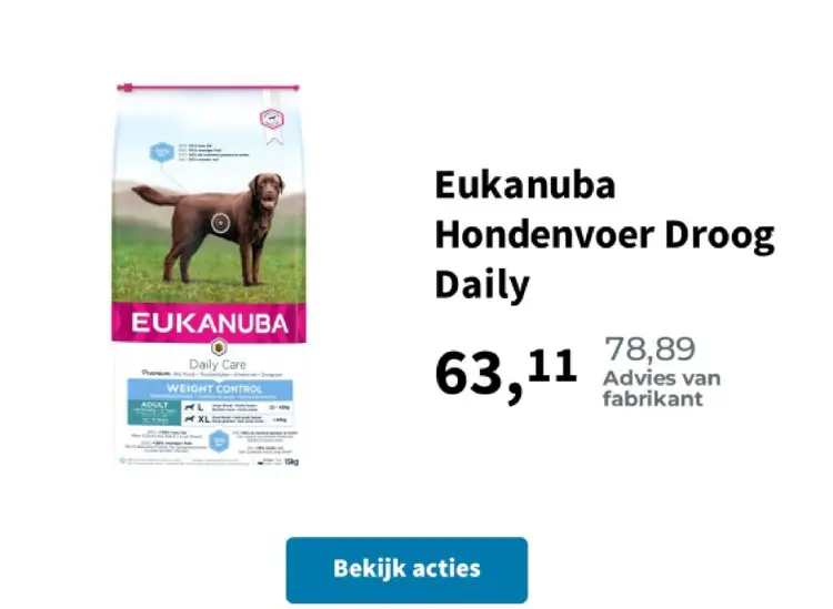 Aanbieding: Hondenvoer Droog Daily