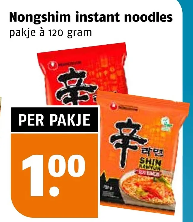 Aanbieding: Instant noodles